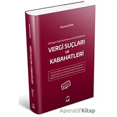 Vergi Suçları ve Kabahatleri - Mustafa Özen - Adalet Yayınevi