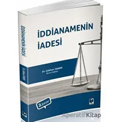 İddianamenin İadesi - Gökhan Taneri - Adalet Yayınevi