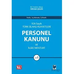 926 Sayılı Türk Silahlı Kuvvetleri Personel Kanunu ve İlgili Mevzuat (2 Cilt)