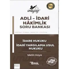 İmtiyaz Adli İdari Hakimlik Soru Bankası İdare Hukuku ve İdari Yargılama Usul Hukuku