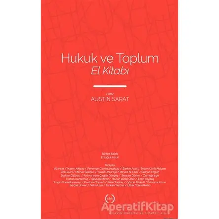 Hukuk ve Toplum El Kitabı - Austin Sarat - Islık Yayınları