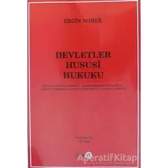 Devletler Hususi Hukuku - Ergin Nomer - Beta Yayınevi