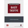 Türk ve İsviçre İflas Hukukunda Basit Tasfiye - Osman Duran - Adalet Yayınevi