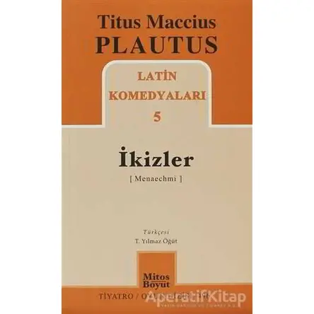 İkizler - Plautus - Mitos Boyut Yayınları