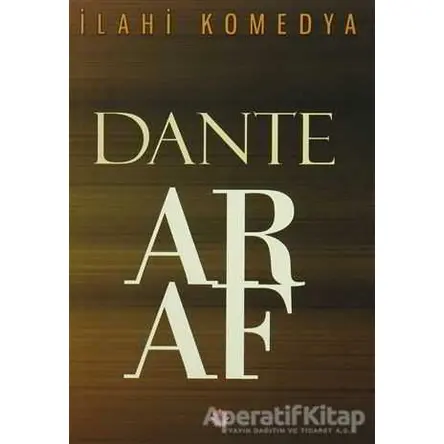 İlahi Komedya - Araf - Dante Alighieri - Nilüfer Yayınları
