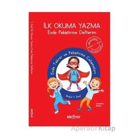 İlk Okuma Yazma Evde Pekiştirme Defteri - Cengizhan Özmen - Biryay