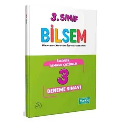 3. Sınıf Bilsem Çözümlü 3 Fasikül Deneme Sınavı - Markaj Yayınları