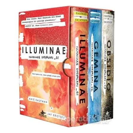 İlluminae Dosyaları Serisi - Kutulu Set (3 Kitap) - Amie Kaufman - Pegasus Yayınları