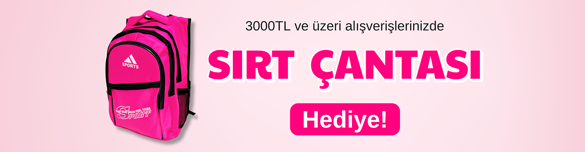 Sırt Çantası Hediye