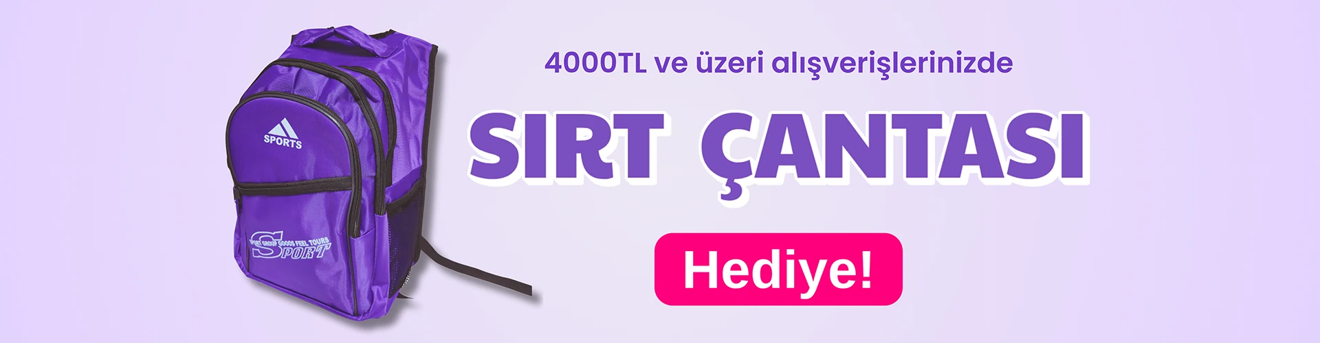 Sırt Çantası Hediye
