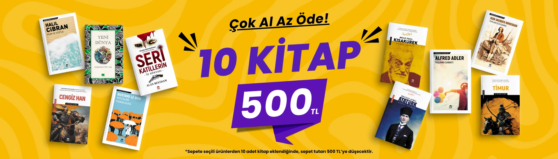 10 Kitap 500 TL
