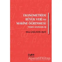 Ekonometride Büyük Veri ve Makine Öğrenmesi - Ebru Çağlayan Akay - Der Yayınları
