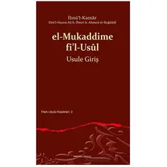 el-Mukaddime fi’l-Usul - İbnü’l-Kassar - Ankara Okulu Yayınları