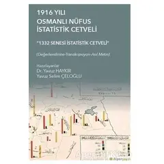 1916 Yılı Osmanlı Nüfus İstatistik Cetveli - Yavuz Haykır - Hiperlink Yayınları