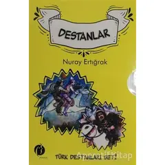 Türk Destanları Seti (5 Kitap Takım) - Nuray Ertığrak - Herdem Kitap