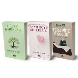 Yaşam Boyu Mutluluk - Güçlü Kadınlar - Terapide 5 Soluk Üçlü Kitap Seti Martı Yayınları