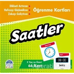 Öğrenme Kartları - Saatler - Kolektif - Martı Çocuk Yayınları