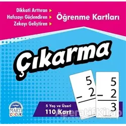 Öğrenme Kartları - Çıkarma - Kolektif - Martı Çocuk Yayınları