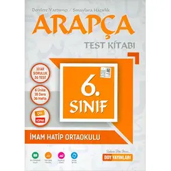 6.Sınıf Arapça Test Kitabı DDY Yayınları