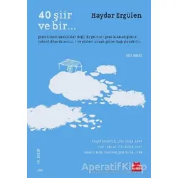 40 Şiir ve Bir - Haydar Ergülen - Kırmızı Kedi Yayınevi