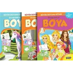 Büyük Boyama Seti (3 Kitap Takım) - Kolektif - Pogo Çocuk