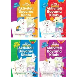 Aktiviteli Boyama Kitapları Seti (4 Kitap Takım) - Kolektif - Pogo Çocuk
