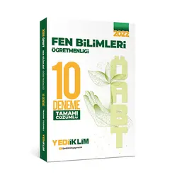 Yediiklim 2022 ÖABT Fen Bilimleri Öğretmenliği Tamamı Çözümlü 10 Deneme
