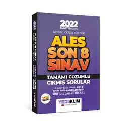 Yediiklim 2022 Master Serisi ALES Sayısal Sözel Yetenek Son 8 Sınav Tamamı Çözümlü Çıkmış Sorular