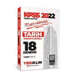 Yediiklim 2022 KPSS Genel Kültür Tonyukuk Tarih Tamamı Çözümlü 18 Deneme