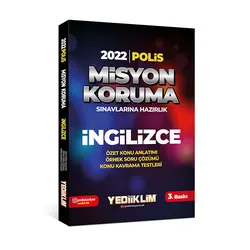 Yediiklim 2022 Polis Misyon Koruma Sınavlarına Hazırlık İngilizce Konu Anlatımı