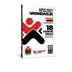 Yediiklim 2022 KPSS Atölye Serisi Vatandaşlık Tamamı Video Çözümlü 18 Deneme Sınavı