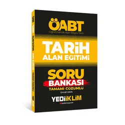 Yediiklim 2022 ÖABT Tarih Alan Eğitimi Tamamı Çözümlü Soru Bankası
