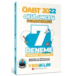 Yediiklim 2022 ÖABT Okul Öncesi Öğretmenliği Tamamı Çözümlü 7 Deneme