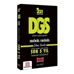 Yargı 2021 DGS VIP Çözümlü Fasikül Fasikül Son 5 Yıl Çıkmış Sorular
