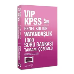 Yargı 2021 KPSS VIP Vatandaşlık Çözümlü 1000 Soru Bankası