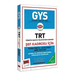 Yargı GYS TRT Şef Kadrosu İçin Konu Özetli