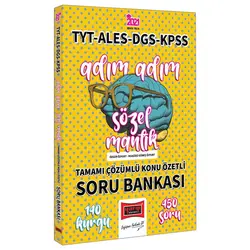 Yargı 2021 TYT ALES DGS KPSS Adım Adım Sözel Mantık Çözümlü Konu Özetli Soru Bankası