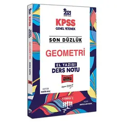 Yargı 2021 KPSS Son Düzlük Geometri El Yazısı Ders Notu