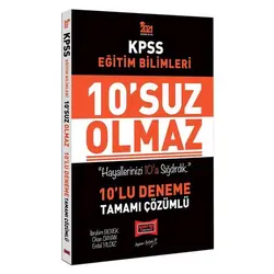 Yargı 2021 KPSS Eğitim Bilimleri 10suz Olmaz Çözümlü 10 Deneme
