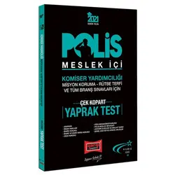 Yargı 2021 Polis Meslek İçi Sınavlarına Hazırlık Çek Kopart Yaprak Test