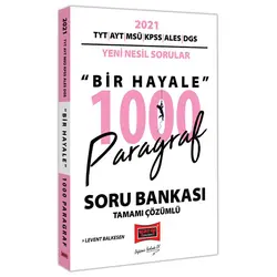 2021 TYT AYT MSÜ KPSS ALES DGS Bir Hayale 1000 Paragraf Çözümlü Soru Bankası Yargı Yayınları
