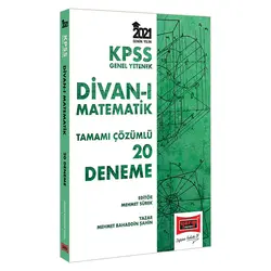 Yargı 2021 KPSS GY Divanı Matematik Tamamı Çözümlü 20 Deneme
