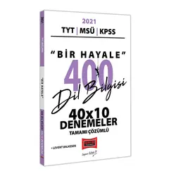 Yargı 2021 TYT MSÜ KPSS Bir Hayale 400 Dil Bilgisi 40 x10 Tamamı Çözümlü Denemeler