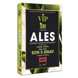 Yargı 2022 ALES VIP Tamamı Çözümlü Çıkmış Sorular Fasikül Fasikül Son 5 Sınav