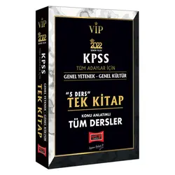 Yargı 2022 VİP KPSS GY GK 5 Ders Tek Kitap Tüm Dersler Konu Anlatımlı