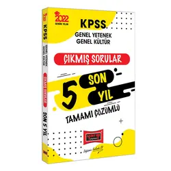 Yargı 2022 KPSS GY GK Tamamı Çözümlü Son 5 Yıl Çıkmış Sorular