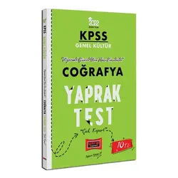 Yargı Yayınları 2022 KPSS Lisans Coğrafya Yaprak Test