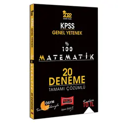 Yargı 2022 KPSS Genel Yetenek %100 Matematik Tamamı Çözümlü 20 Deneme