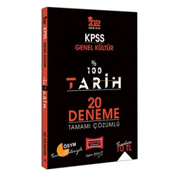 Yargı 2022 KPSS Genel Kültür %100 Tarih Tamamı Çözümlü 20 Deneme