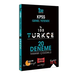 Yargı 2022 KPSS Genel Yetenek %100 Türkçe Tamamı Çözümlü 20 Deneme